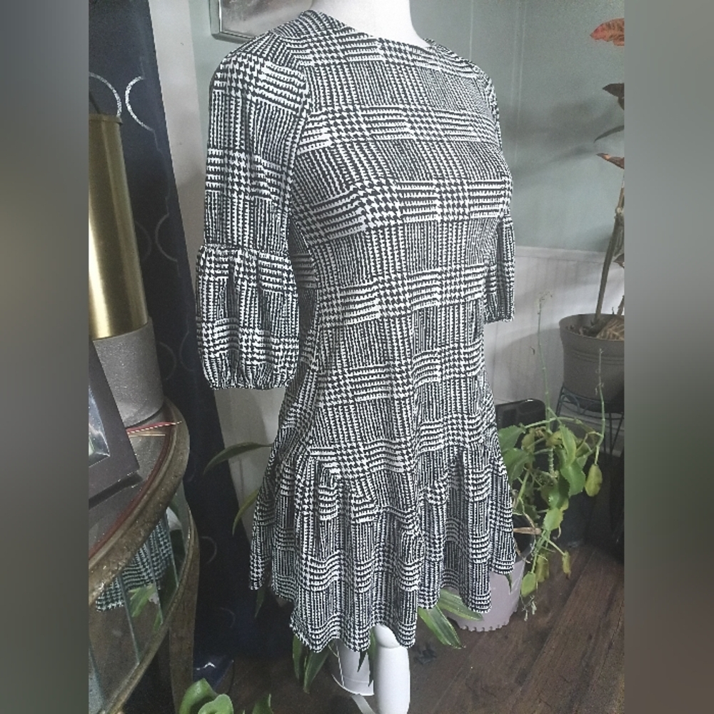 Three Hearts Black and White Dress